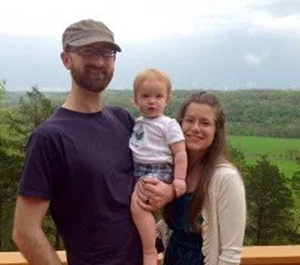 Luke Williamson, Staff Director at Future Men, with his family