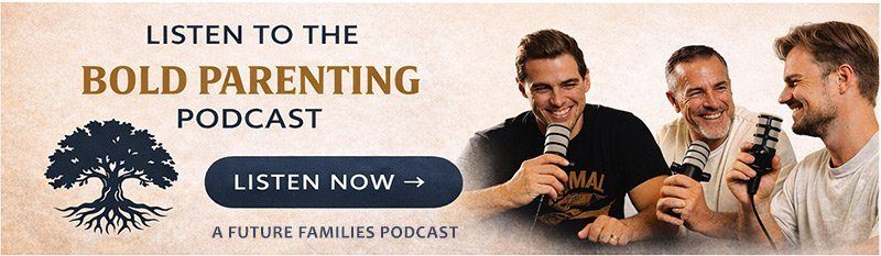 The Bold Parenting Podcast banner, a Future Families podcast